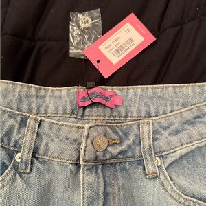 Edikted Low Rise Light Blue Jeans